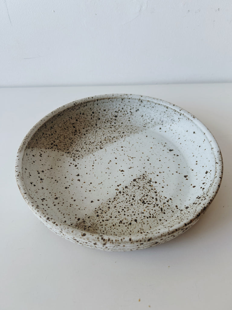 Colleen Hennessey - Shallow Dinner Bowl, Heavy Speckle, H