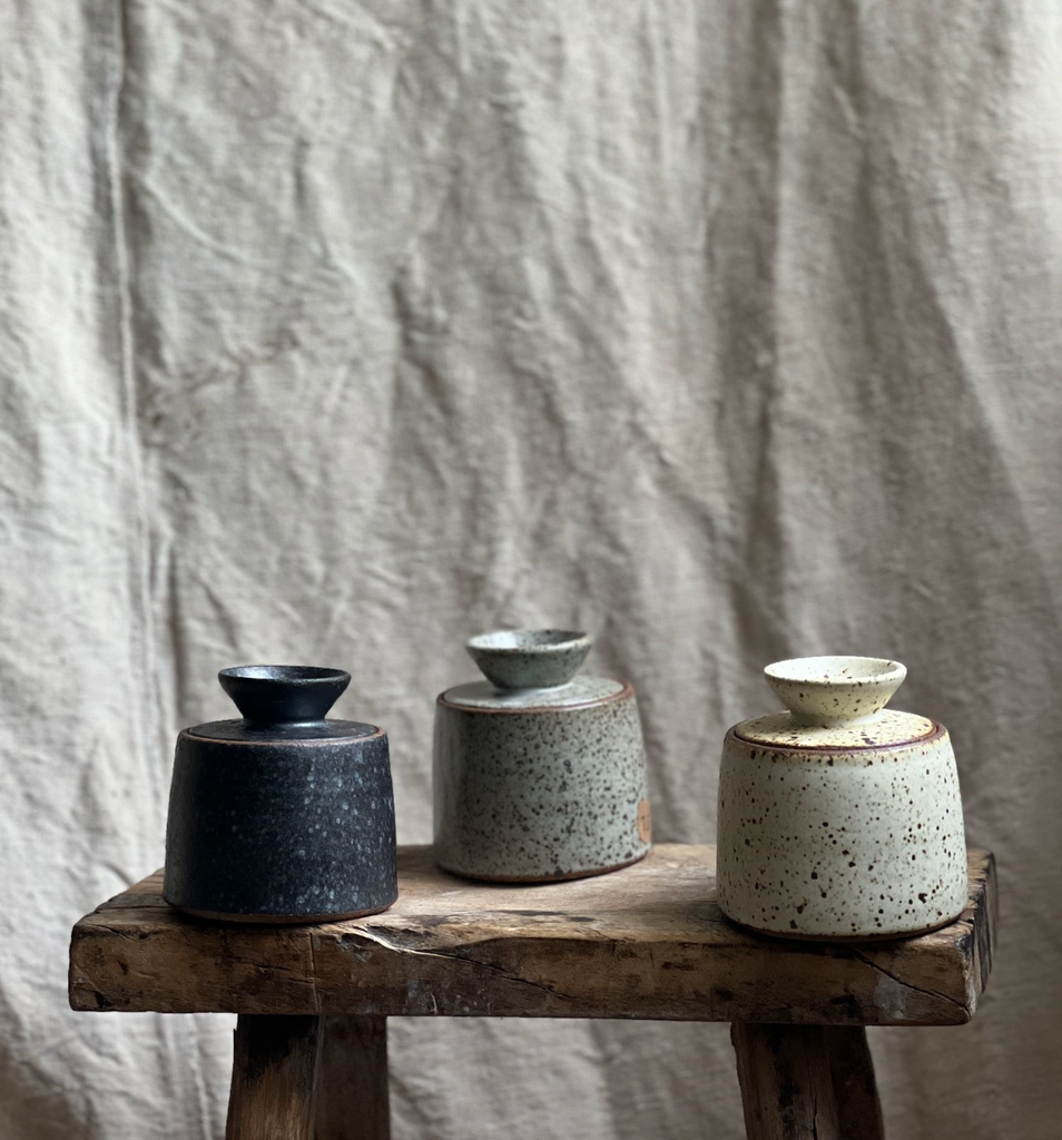Manu - Lidded Stoneware Jar