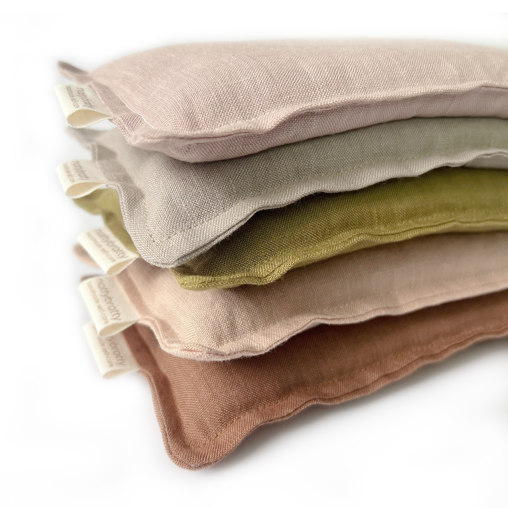 The Modern Pause - Eye Pillow - Stonewashed Organic Linen: Shell