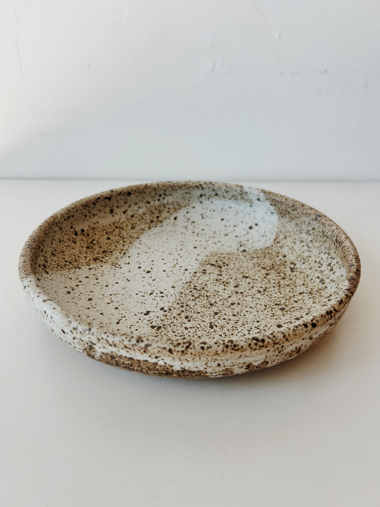 Colleen Hennessey - Shallow Dinner Bowl, Heavy Speckle, C