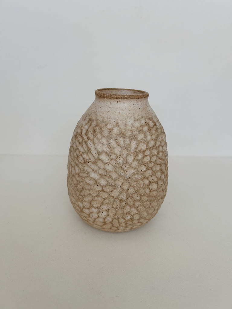 Off Kilter Ceramics- Carved Vase, A