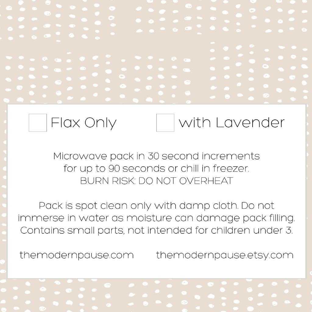 The Modern Pause - Eye Pillow - Stonewashed Organic Linen: Quartz