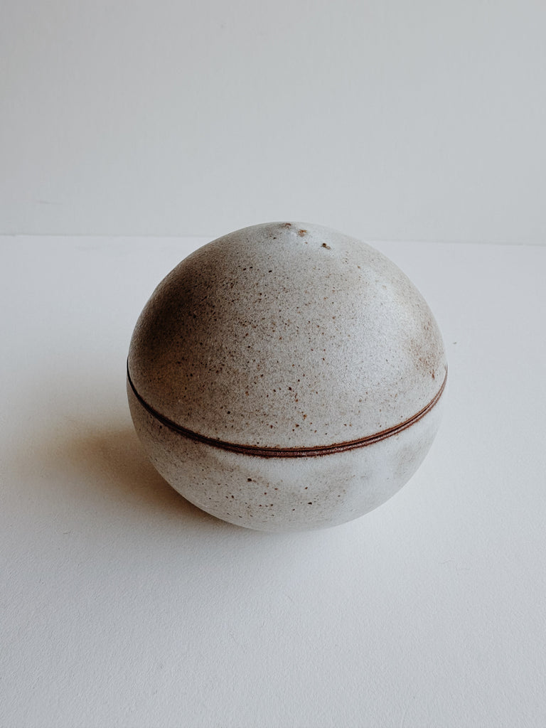 Celine Fisher Lidded Round Canister - Grey