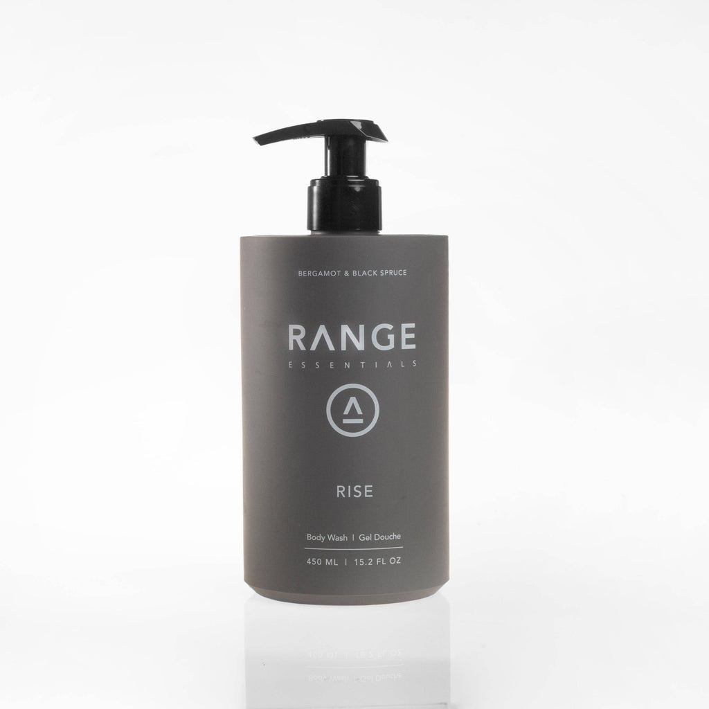 Range Essentials - 450 ML BODY WASH: RISE: Bergamot & Black Spruce