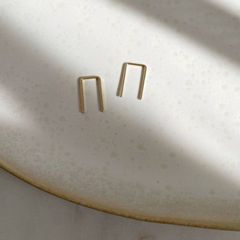 Token Jewelry - Mini Staples in 14k Gold Fill