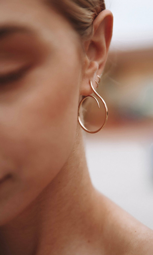 Mountainside Jewelry - Isla Earrings: Gold Vermeil