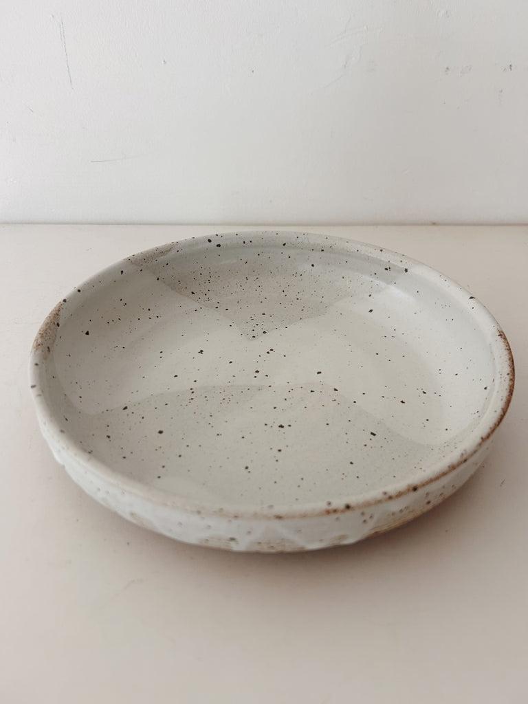 Colleen Hennessey - Shallow Dinner Bowl, Glossy White, D