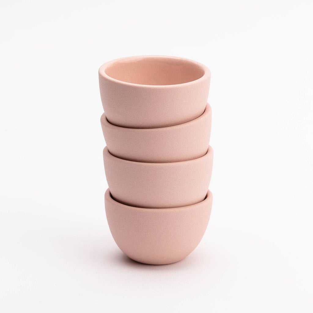 Pigeon Toe Ceramics & Home Textiles - The Stacking Thimble Cup Handmade Ceramic : Petal