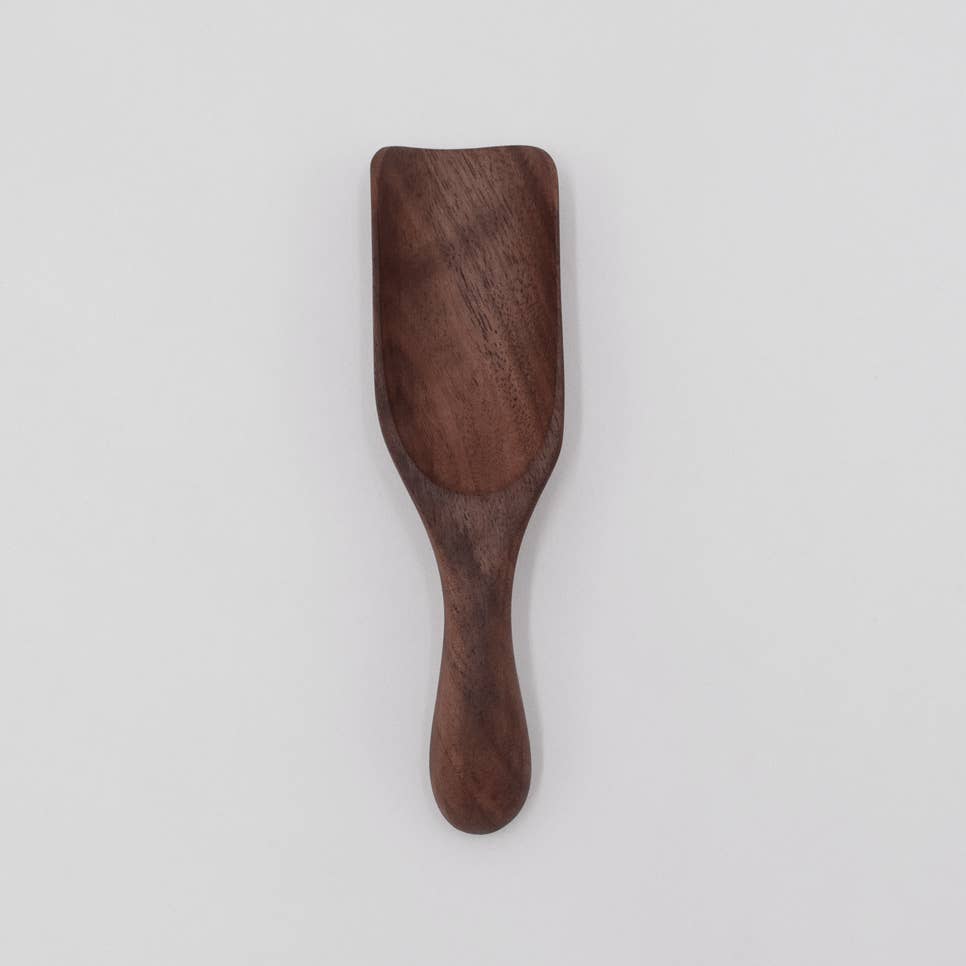 JBrody & Co. - 5" Small Walnut Wood Scoop