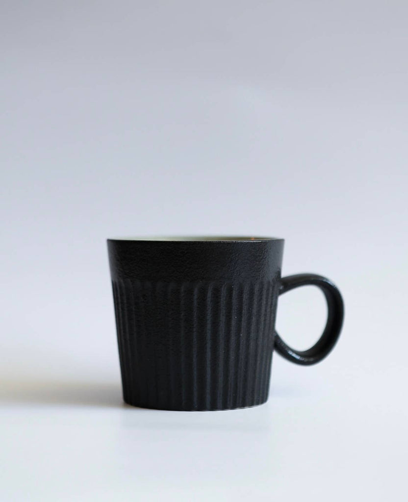 Sylvie Coulange - Striped coffee mug: White