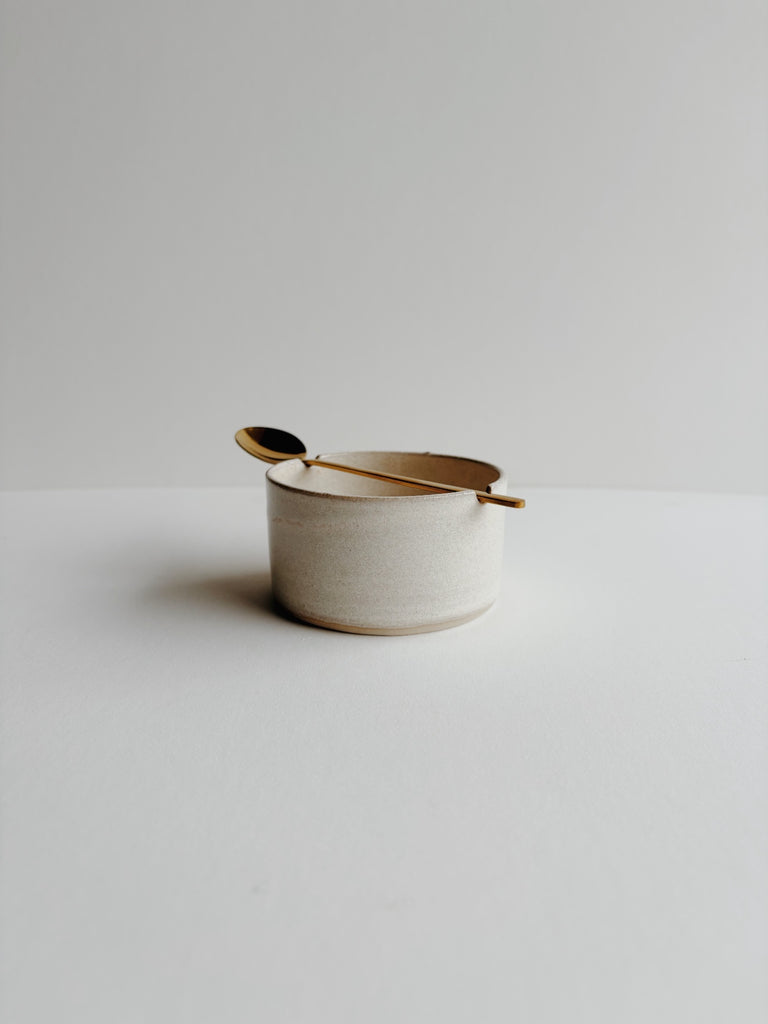 Coastline Ceramics- Salt Canister + Spoon