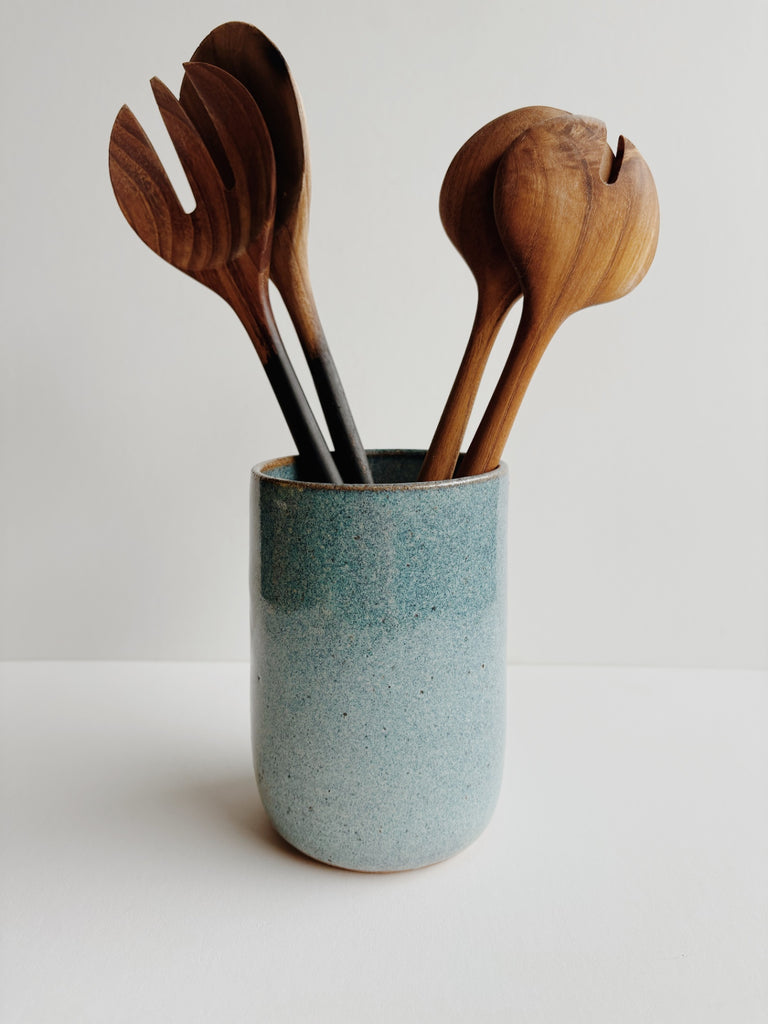Coastline Ceramics- Kitchen Crock, Blue