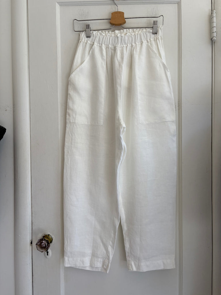 Bianca Cooper Luka Linen Pants, White