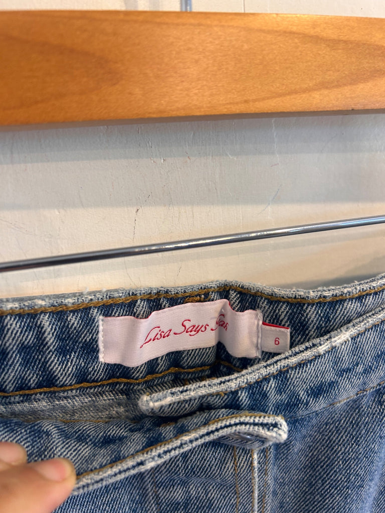LOOP - Lisa Says Gah! Denim Skirt, Sz. 6 (#137)