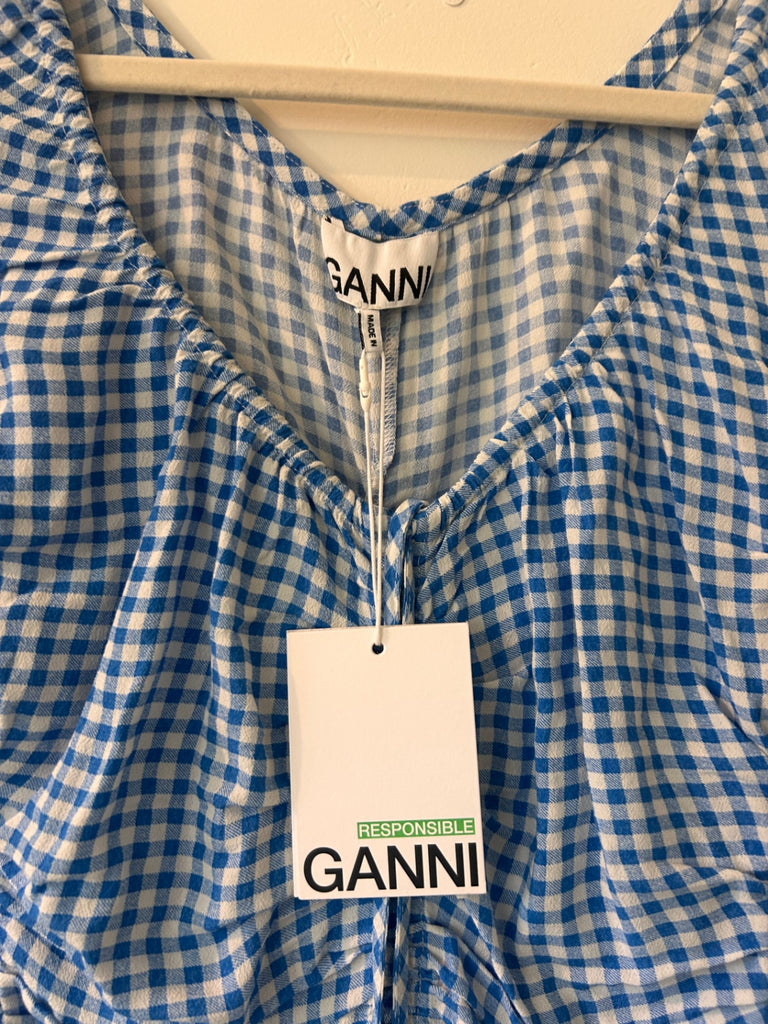 LOOP - Ganni Gingham Dress, Sz. 32 (#4)