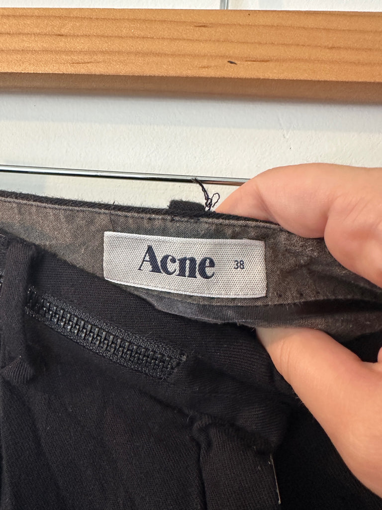 LOOP - Acne Studios Black Pants, Size 38 (#121)