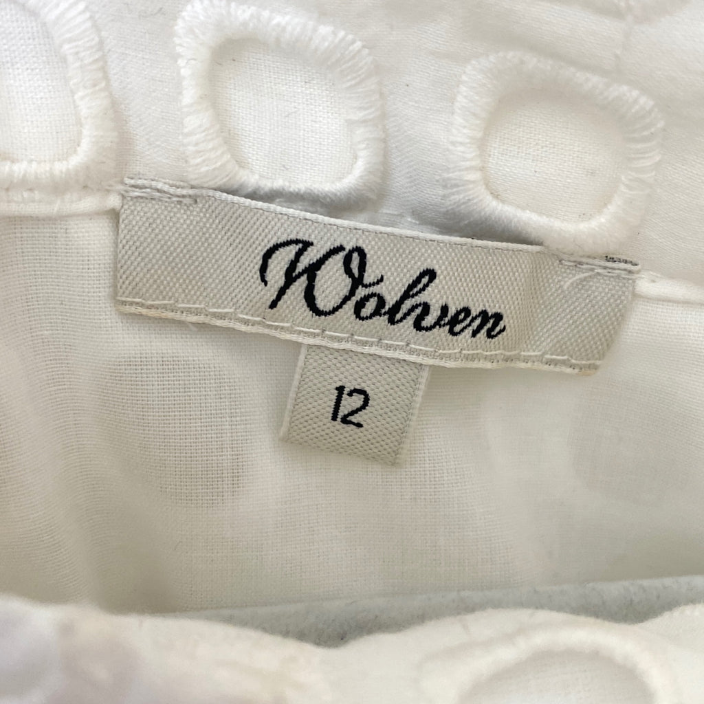 LOOP - Wolven Eyelet Top, Sz 12 (#261)