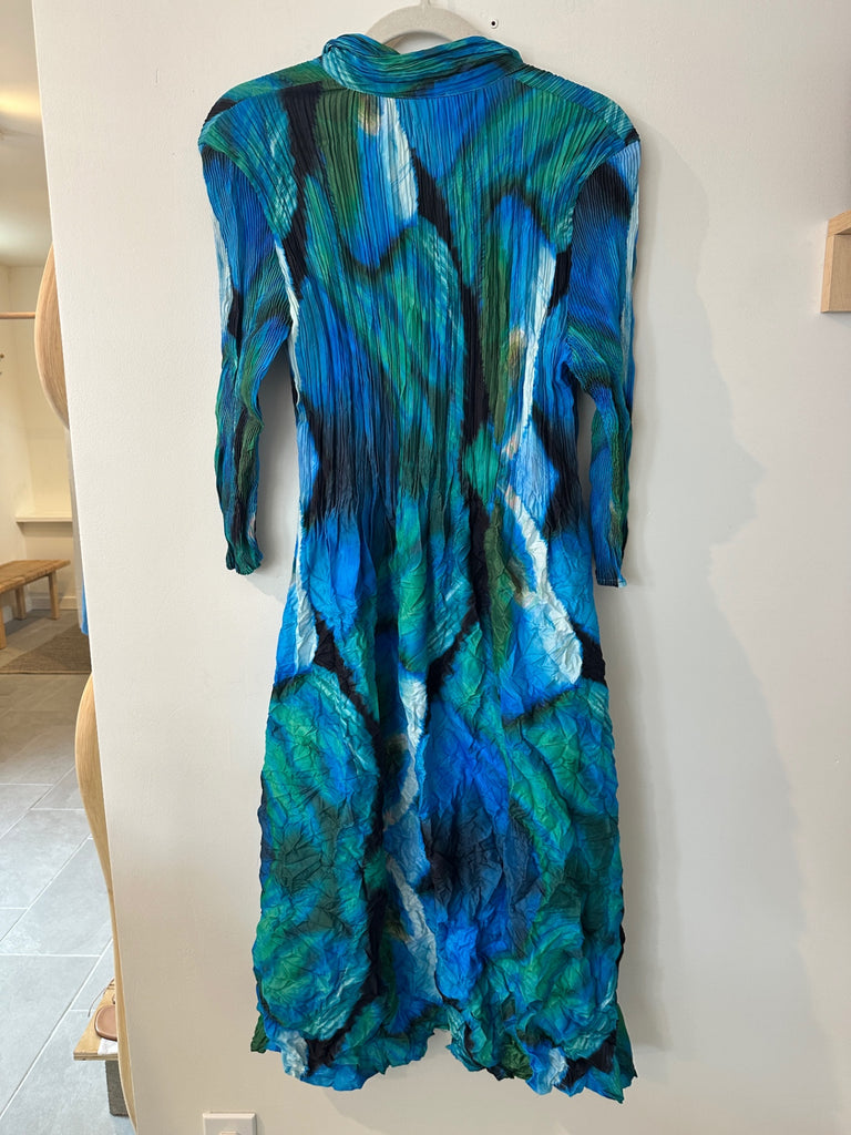 LOOP - Alquema Pleated Coat Dress, Size 2 (#430)