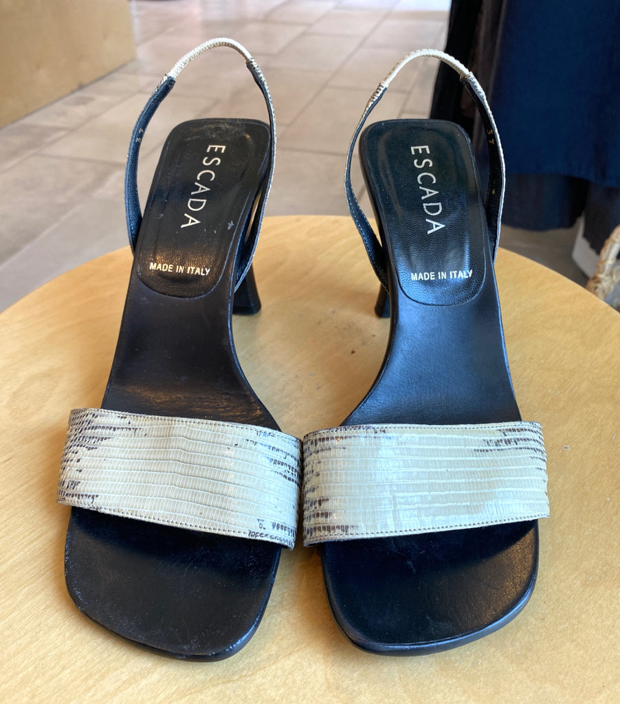 LOOP - Escada Slingback Heels, Sz 37 (#170)