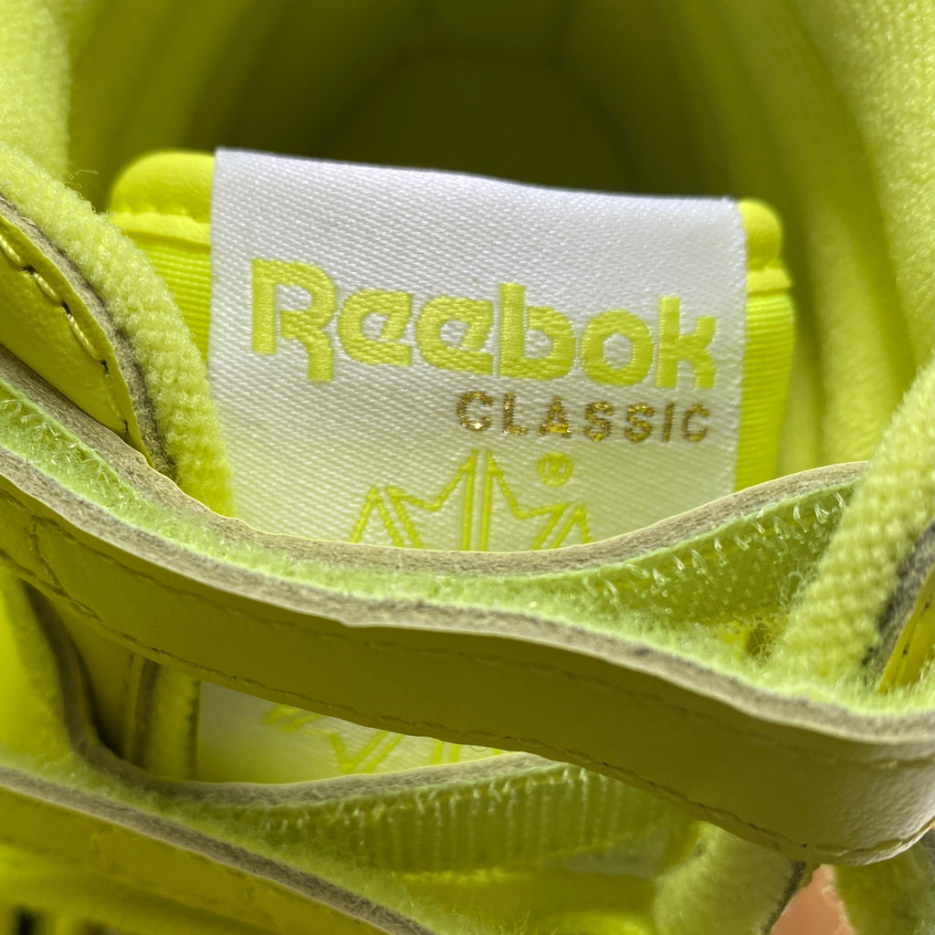 LOOP - Reebok Solar Acid Yellow Hi-Top Sneakers, Sz 7.5 (#17)