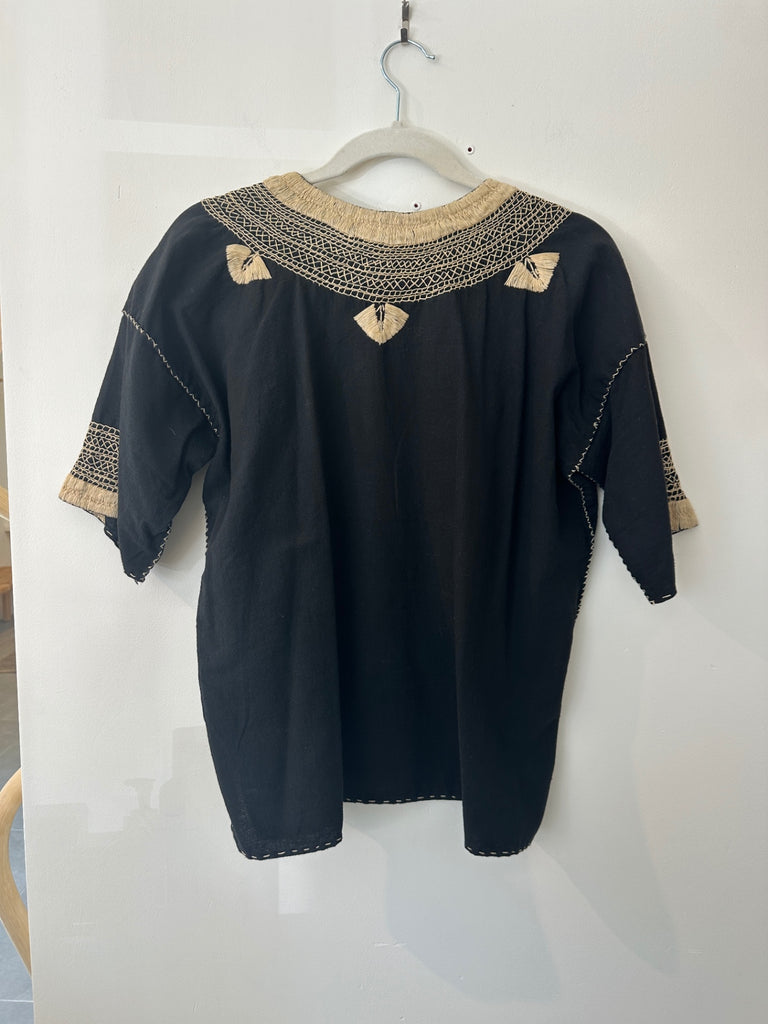 LOOP - Mexican Handmade Embroidered Top, ~L (#426)