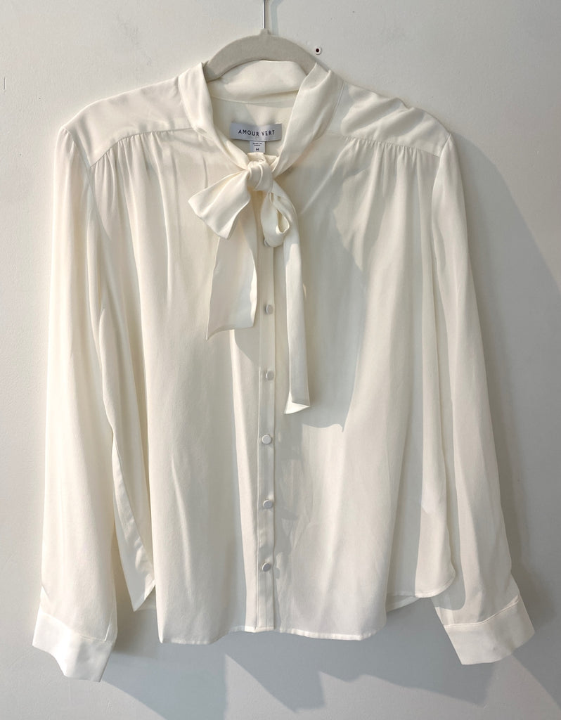 LOOP - Amour Vert Silk Blouse - NWT, Sz M (#432)
