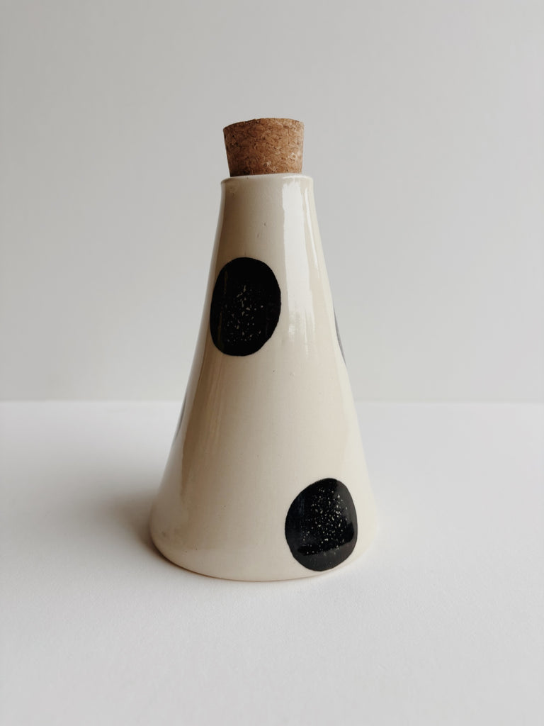 Mi Piati Ceramics- Corked Jar/ Vase, tall