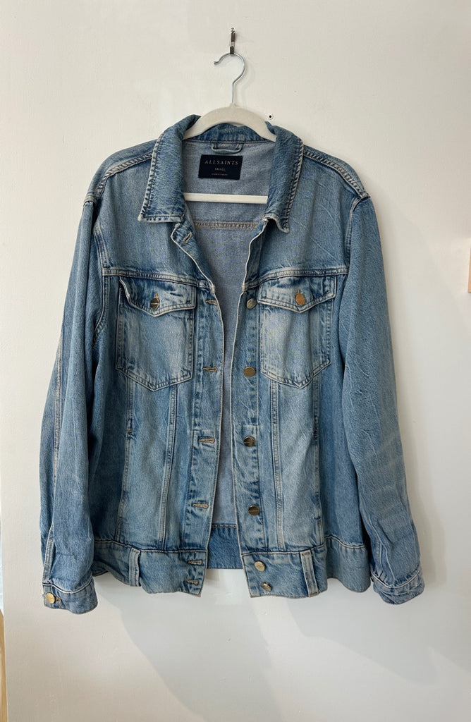 LOOP - All Saints Oversized Denim Jacket, Size S (#326)