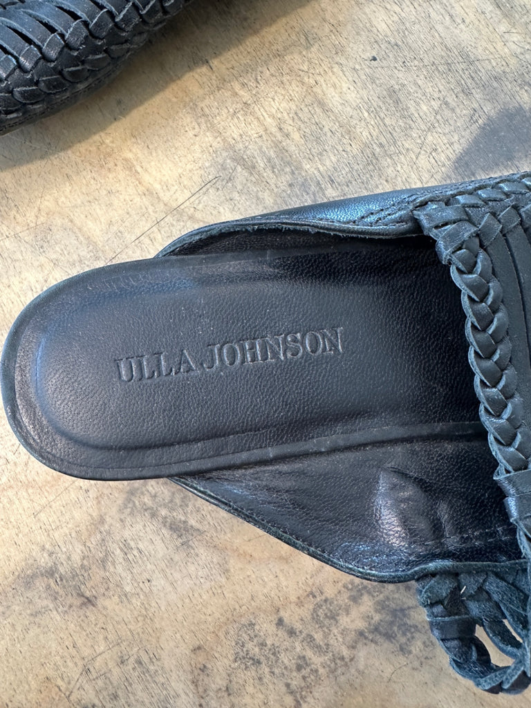 LOOP - Ulla Johnson Woven Mules, Size 39 (#190)