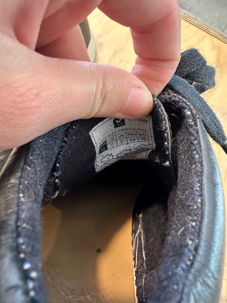 LOOP - Veja Black Sneakers, Size 7 (#190)
