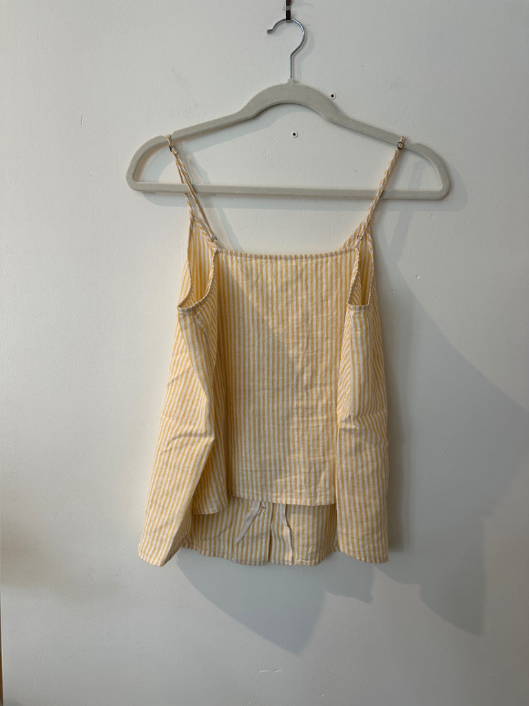 LOOP - Striped Linen Tank, Size S (#18)
