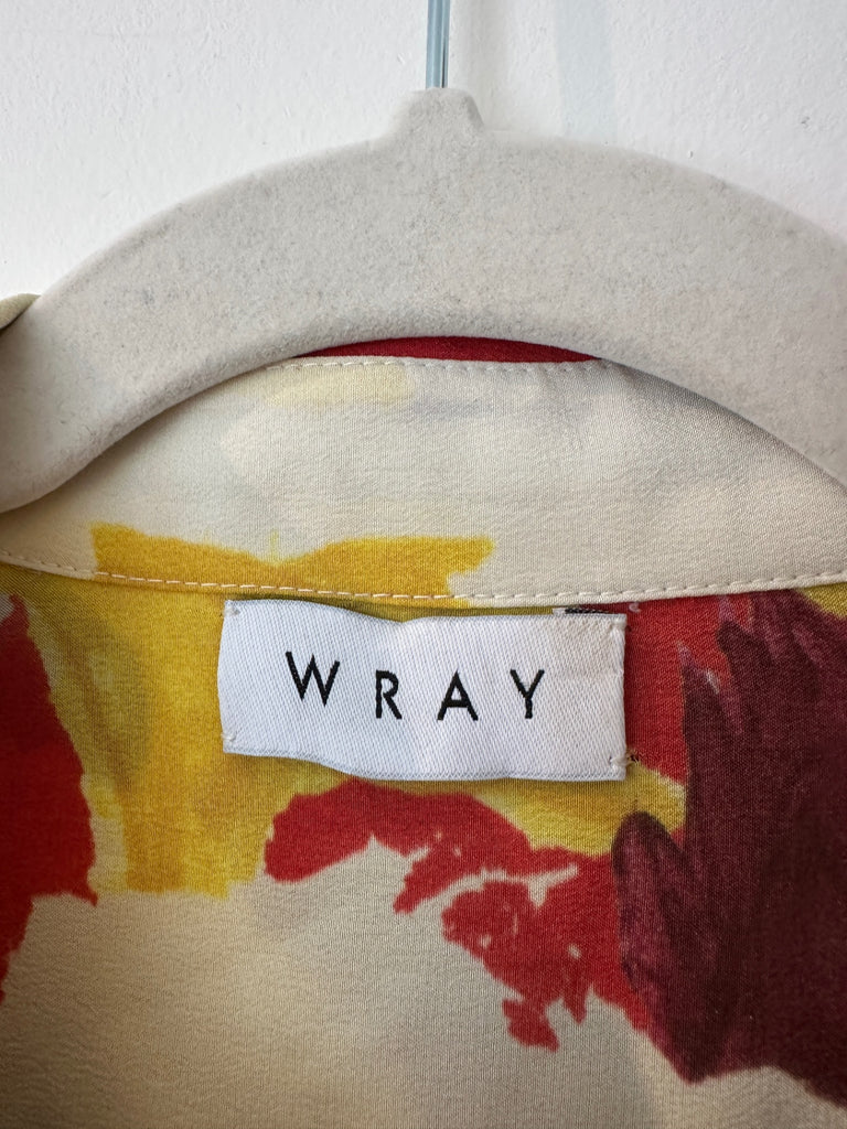 LOOP - WRAY Silk Button Up Top, Size S (#190)