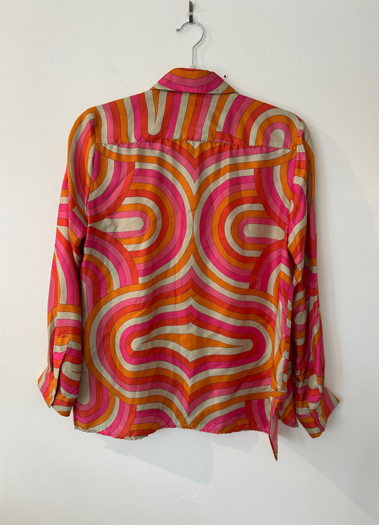 LOOP - Vilagallo Silk Button Up Top, Size 40 (#190)