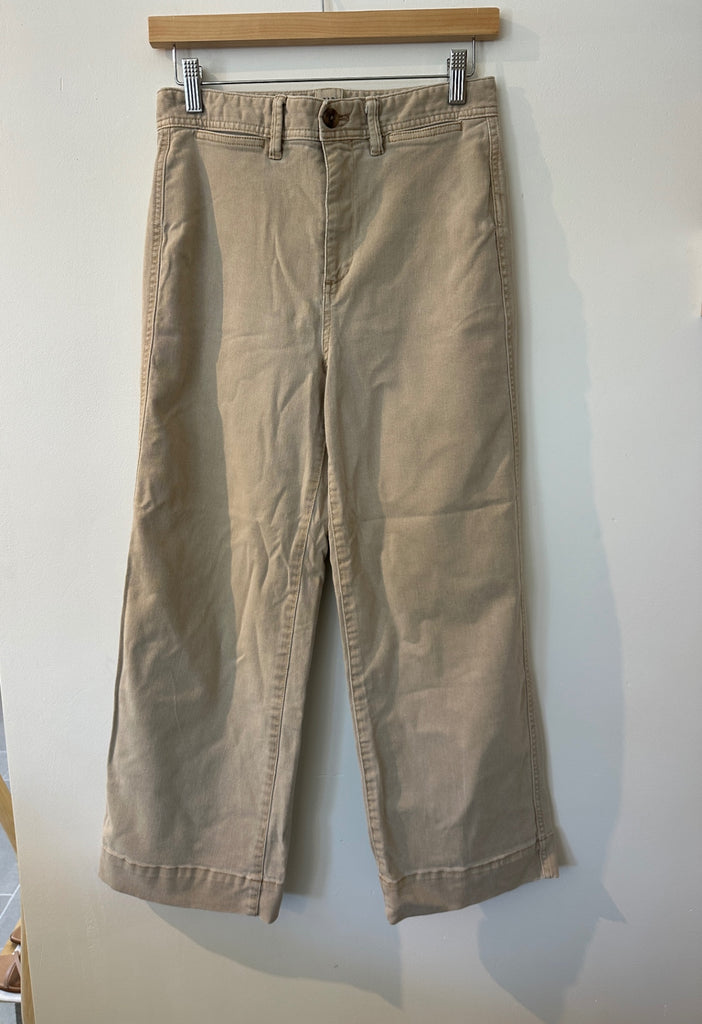 LOOP -Gap High Rise Wide Leg Crop Pants, Size 4 (#280)