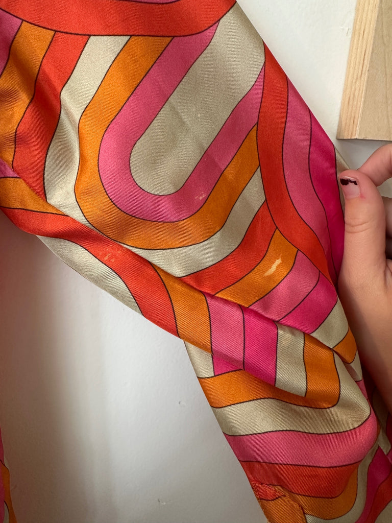 LOOP - Vilagallo Silk Button Up Top, Size 40 (#190)