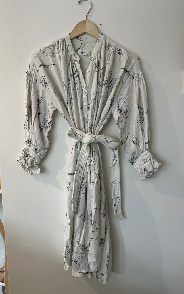 LOOP - Heinui Belted Dress, Size S (#325)