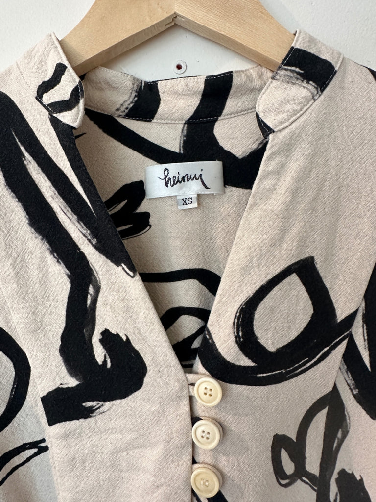 LOOP - Heinui Button Dress, Size XS (#325)