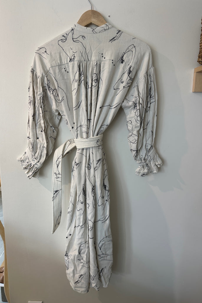 LOOP - Heinui Belted Dress, Size S (#325)