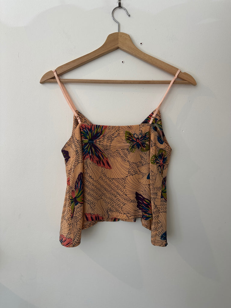 LOOP - Cameo Silk Tank Top, Size S (#408)