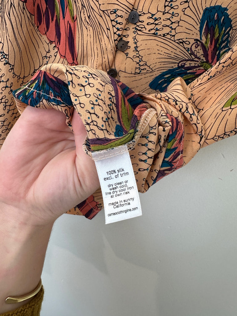 LOOP - Cameo Silk Tank Top, Size S (#408)