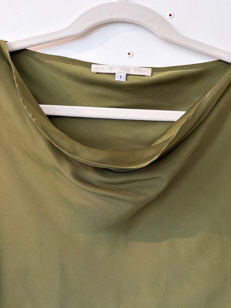 LOOP- Erica Tanov Silk Blouse, Size 1 (#53)
