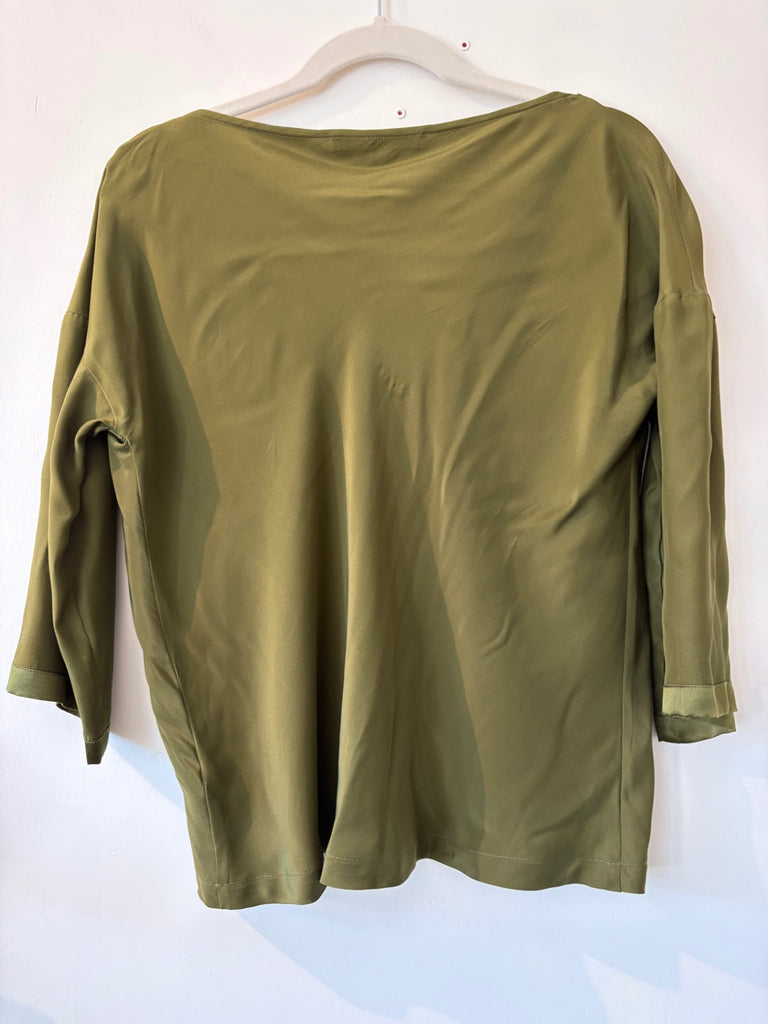LOOP- Erica Tanov Silk Blouse, Size 1 (#53)