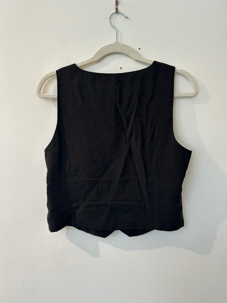 LOOP - Madewell Black Vest, Size 6 (#440)