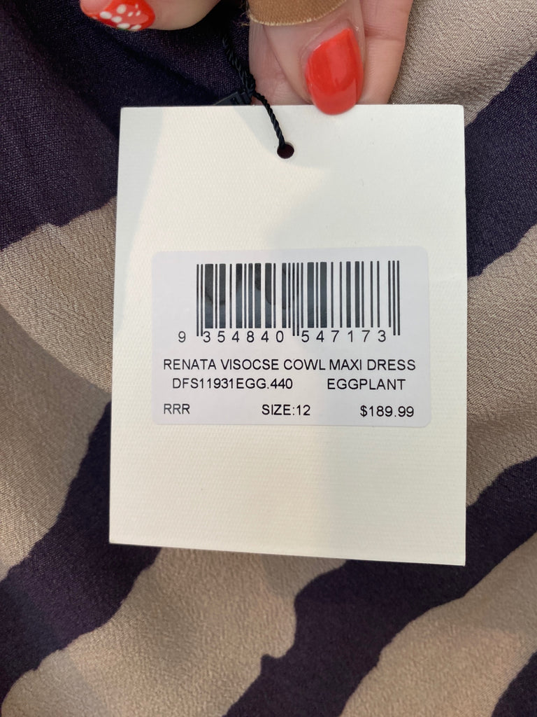 LOOP - DISSH Cowl Maxi Dress, Sz 12 (#435)
