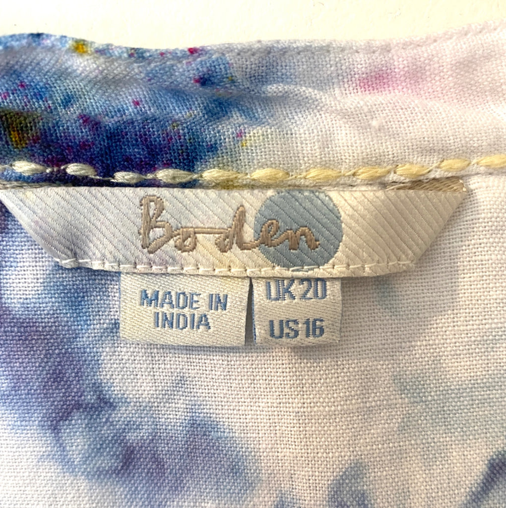 Hipcheck - Ice Dyed Tunic Top, Boden, Sz 16
