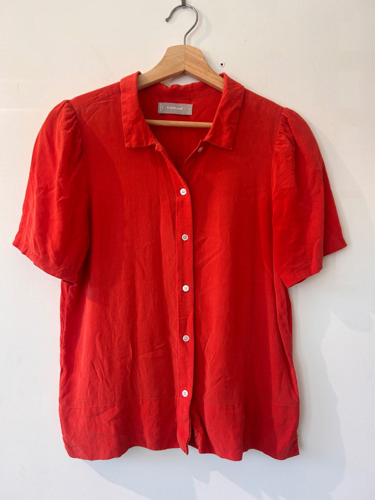 LOOP - Everlane Silk Red Top, Sz 4 (#442)