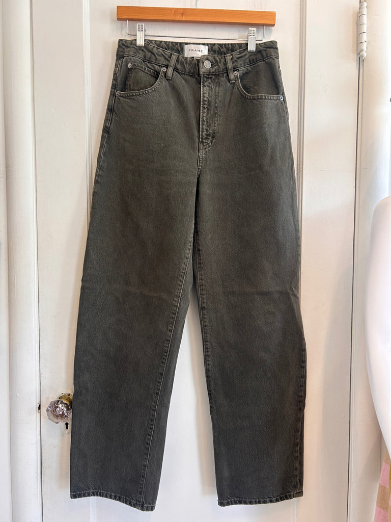 LOOP - Frame Barrel Jeans in Serpentine, Sz. 26 (#137)
