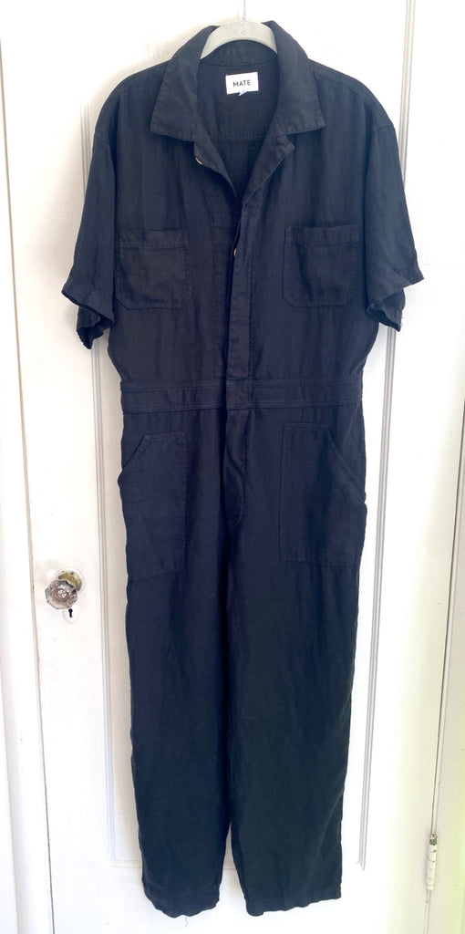 LOOP - Mate The Label Linen Jumpsuit, Sz L (#443)