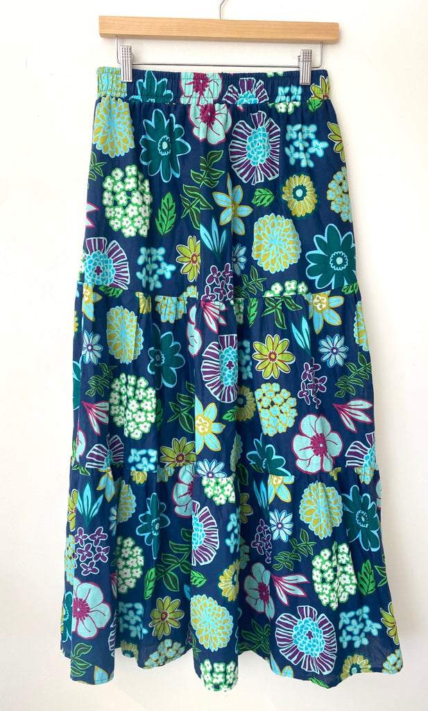 LOOP - Lesley Evers Floral Print Skirt, Sz S (#93)