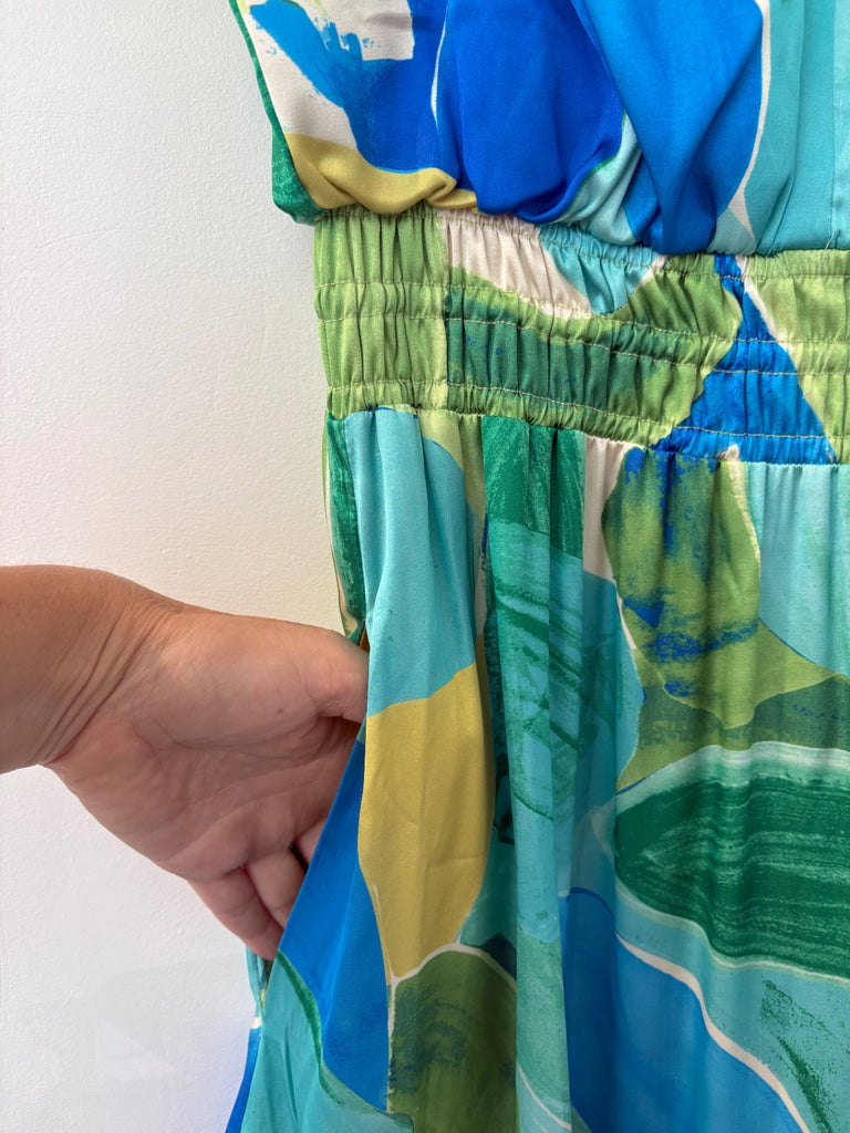 LOOP- Nicole Miller Maxi Dress, Size S (#393)